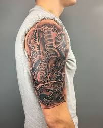 150 best 3d tattoo ideas & designs for men and women. 50 3d Biomechanical Tattoos Designs For Men 2021
