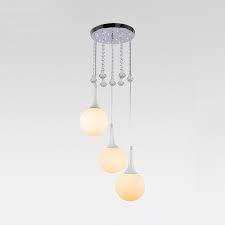 Modern Pendant Lighting Kitchen Adjustable Ball Pendant Light Fixtures With Hanging Cord And Clear Crystal In Chrome Beautifulhalo Com