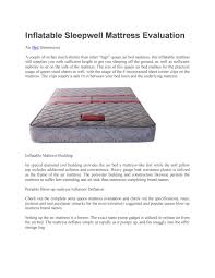 A good name is most important function of marketing. Inflatable Sleepwell Mattress By Rony Sharma Issuu