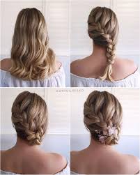 Simple And Pretty Side Fishbone Braid Diy Updo Hairstyle Tutorials For Wedding Gu In 2020 Updo Hairstyles Tutorials Hair Updos Tutorials Braided Hairstyles For Wedding