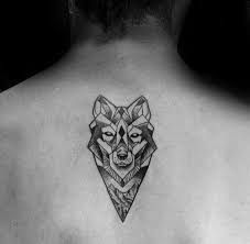 Pin By Jane Kropp On Tattoos Back Tattoos For Guys Small Back Tattoos Geometric Wolf Tattoo