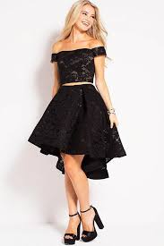 Jovani 39618 Two Piece Lace Off Shoulder High Low A Line Dress Dress Womendress Dresses Two Piece Cocktail Dresses Black Short Dress Two Piece Short Dress