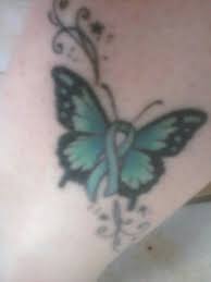 Thyroid Butterfly Tattoos Body Art Flower Tattoo
