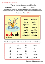 The letter b we share with you the following worksheets, you can enjoy our content for free and in good quality.activities with the letter. Three Letter Blends Beginning Consonant Blends Aussie Childcare Network