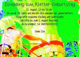 Im folgenden findest du tipps zum inhalt der einladungskarte, ideen für ein motto des kindergeburtstags, den richtigen zeitpunkt zum. Kindergeburtstag Einladungskarte Klettern Kletter Geburtstag