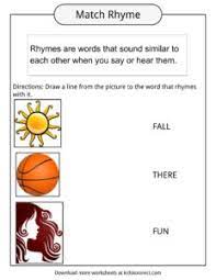 Apr 24, 2018 · identical rhyme: Rhyme Examples Worksheets Definition For Kids