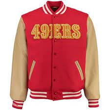 San Francisco 49ers Mitchell Ness Nfl Wool Leather Varsity Jacket Scarlet 49ers Jacket Leather Varsity Jackets Varsity Jacket
