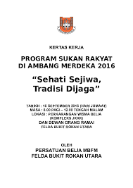 Doc Program Sukan Rakyat Di Ambang Merdeka 2016 Abdullah Musa Academia Edu