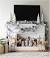 Silver Winter Mantel Decor