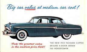 1953 Packard Clipper De Luxe 4 Door Sedan Packard Sedan Car Cost