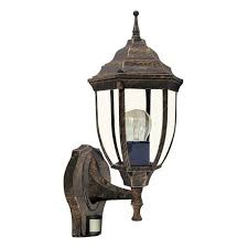 Rabalux Nizza Aussen Wandleuchte 1x E27 Gold Antik Mit Bewegungsmelder Bewegungssensor Wandleuchte Led Aussenstrahler