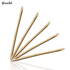1061 10pcs Nail Art Orange Wood Stick Cuticle Pusher Remover For Nail Art Care Manicures Nail Tools Nail Tools Orange Wood Nail Manicure