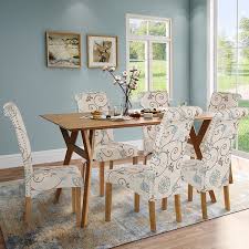 Do not contact me with unsolicited services or offers. Dining Chair Set Of 6 Fabric Padded Side Chair With Solid Wood Legs Overstock 31858192