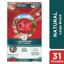 Purina One Natural Large Breed Dry Puppy Food Smartblend Large Breed Puppy Formula 31 1 Lb Bag Walmart Com
