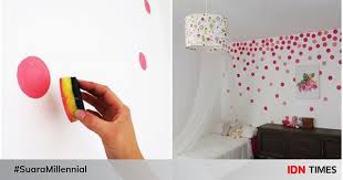 Tunggu beberapa saat hingga terjadi reaksi. 10 Diy Termudah Mengecat Dinding Rumah Bisa Pakai Spons Cuci Piring