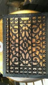 Vintage Cast Iron Metal Floor Wall Heat Register Grate Vent Architectural Metal Floor Iron Decor Antiques