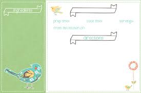 Free Spring Time Recipe Card Printable For You Recipe Cards Printable Recipe Cards Recipe Cards Printable Free