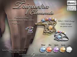 Second Life Marketplace Triquetra Ring With Elemental Stones Bento Version The official instagram for triquetra entertainment. triquetra ring with elemental stones