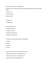 Contoh soal kasus pilihan ganda sistem perkemihan. Sistem Endokrin