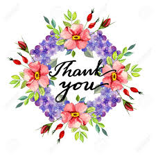 Vector thank you card with hand drawn lettering with flower decorative elements on black background for greeting card, invitation and web design. Watercolor Flower Roses Wreath Vector Illustration Isolated Thank You Greeting Card With Lettering Royalty Free Cliparts Vectors And Stock Illustration Image 61406540