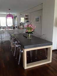 table de salle a manger en beton balian beton atelier table salle a manger table beton table exterieur bois