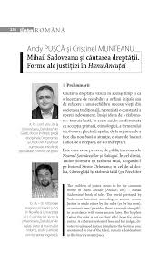 Capodopera a naratiunii romanesti, a fost tiparita in 1928 si deschide seria marilor opere sadovenieine. Pdf Mihail Sadoveanu Si CÄutarea DreptÄÅ£ii Forme Ale JustiÅ£iei In Hanu AncuÅ£ei