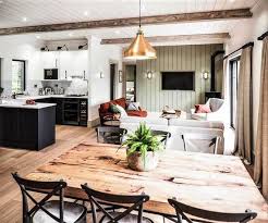 Be brave and find colours and looks that work for you. Dining Room And Living Room Decor Idea Open Plan Open Dining Room Dining Room Spaces Craftsman Home Interiors