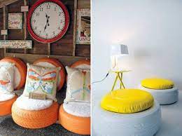 Extremely beautiful and creative swing covered in a warm and cozy crocheted cover. 100 Diy Furniture From Car Tires Tire Recycling Do It Yourself Interior Design Ideas Ofdesign