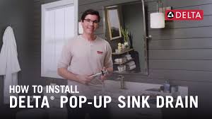 With the new stopper the water still drains out when the stopper is in place. How To Install A Delta Pop Up Sink Drain Delta Faucet