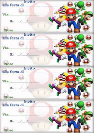 Inviti Separati Inviti Alla Festa Di Compleanno Festa Di Compleanno Super Mario Inviti Compleanno Fai Da Te
