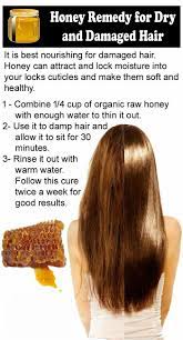 Massage it in with your fingers and leave it on for about 20 minutes before washing it out. Honey Remedy For Dry And Damaged Hair In 2021 Diy Hair Treatment Hair Treatment Damaged Dry Hair Treatment