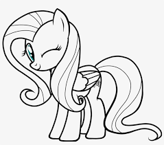 Download Drawn Pony Fluttershy Mlp Coloring Pages Fluttershy Png Image Transparent Png Free Download On Seekpng