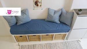 Sitzbank Mit Bezug Und Kissen Ikea Hack Diy Eule Youtube Ikea Kissen Sitzbank Ikea Ikea