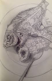 Fish Dinner Sketch Tao Philippines Drawing My Drawings Animal Tattoo Fish Dinner