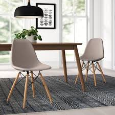 With a molded seat and rounded edges, this chair is as comfortable as it is stylish. Modern Dining Chairs Allmodern