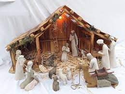 Woodtopia Country Crafts Large Nativity Stable Willow Tree Nativity Stable Nativity Set Willow Tree Nativity