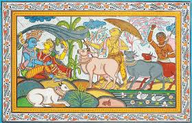 Mahasud 1 Means The Day Of Vasant Panchami The Spring Season Dominates On This Day Spring Festival Is A Festival Of Nature In 2020 Indian Folk Art Painting Seasons