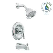 Moen Banbury Single Handle 1 Spray 1 75 Gpm Tub And Shower Faucet With Valve In Chrome Valve Incl Tub And Shower Faucets Shower Faucet Bathroom Shower Faucets