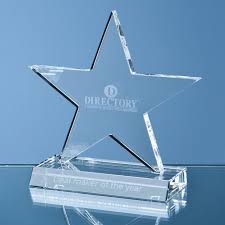 Star Shaped Trophies Awards Glass Awards Star Trophy Glass Trophies