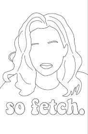 Abstracte achtergrond met tekst droom. Meangirls Gretchenweiners Cadyheron Reginageorge October3rd Colorpages Popculture Coloring Pages Line Art Art