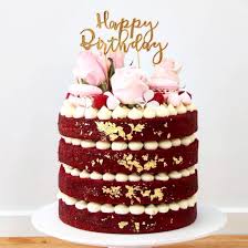 See more ideas about cake, red velvet birthday cake, cake decorating. Bake Group On Instagram Sugar Craftys Acrylic Gold Happy Birthday Topper Adorning This Beautiful Red Velvet Cake By Cakeand Red Velvet Cake Cake Velvet Cake