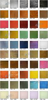 Epoxy Floor Coating Color Charts Concrete Resurfacing Systems