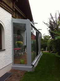 Aluminium Wintergarten Mit Schiebewand Von Sunflex Terrassenuberdachung Wintergarten Uberdachung Terrasse