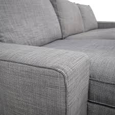 Light gray couch with chaise. 30 Off Ikea Ikea Light Grey Chaise Sectional Sofas