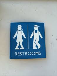Legoland Restroom Sign Funny Signs Lego Bathroom Signed Picture