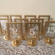 Rustic Wedding Table Numbers Table Number Gold Frame Gold Etsy Rustic Table Numbers Framed Table Numbers Wedding Table Number Holders