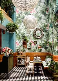 Tropical Interior Design For An Oyster Bar In San Francisco Tropical Interior Design Tropical Interior Decor