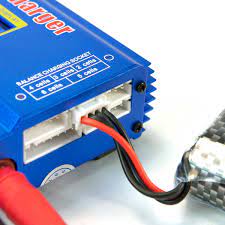 The highest voltage cell on one battery will have the same balance connector pin as the ground wire in the next battery's balance lead. Lipo Battery Guide