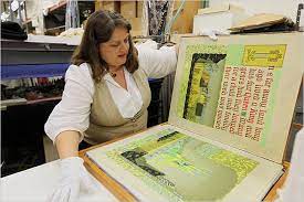 Replica sleeping beauty storybook journal hardcover embossed golden cover golden filigree encrusted with multicolor gems bound pages gilded edges lined pages with color art of princess aurora select full color storybook illustrations as seen in the film golden tassel bookmark approx. Treasures Of The Walt Disney Archives Blows Off Pixie Dust The New York Times