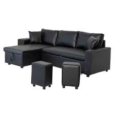 Check spelling or type a new query. Canape D Angle Convertible Tony 3 Places Noir Cdiscount Maison